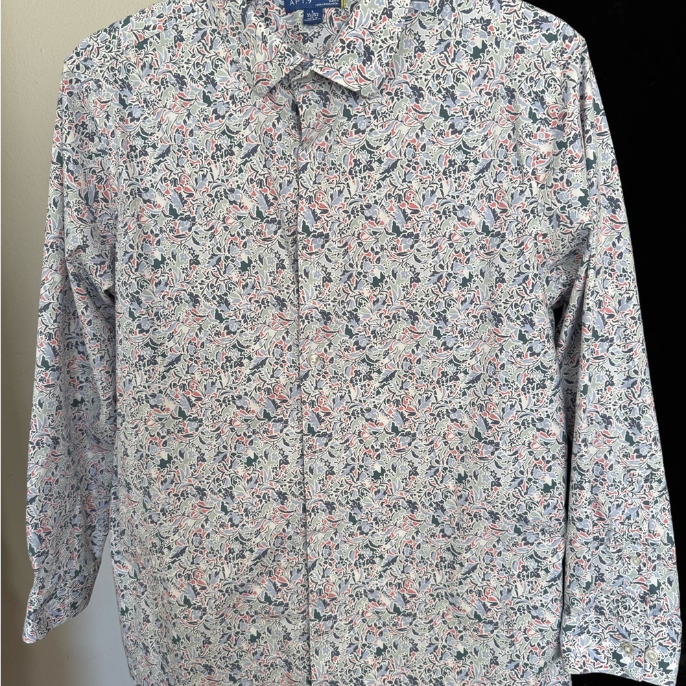 Men’s Apt. 9 Multicolor Floral Men's Button Down Shirt